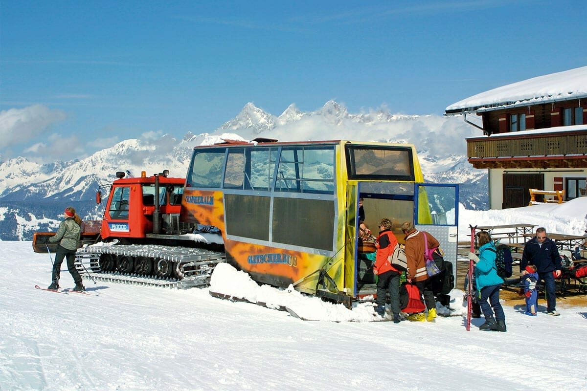 Gletscherbus - Gepäckstransport auf die Trinkeralm